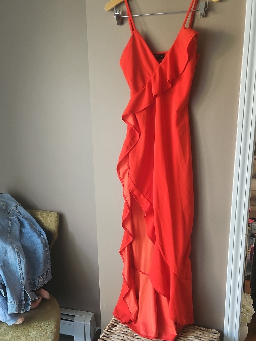 CBR Ruffle Slit Summer Dress - Picture 3 of 7